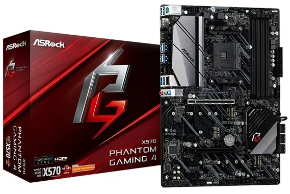 ASRock X570 PHANTOM GAMING 4 Emolevy - AMD X570 - AMD AM4-kanta - DDR4 RAM - ATX